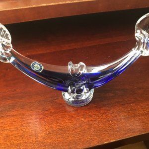 Murano Art Glass Venetian Gondola Boat. Ashtray. Multicolored Millefiori.